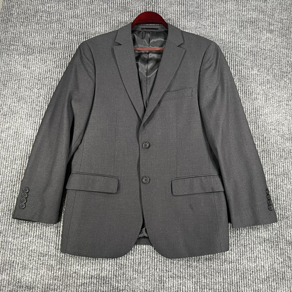 Giorgio Fiorelli Blazer Suit Jacket Mens 36 Black Super Fine 2 Button Business